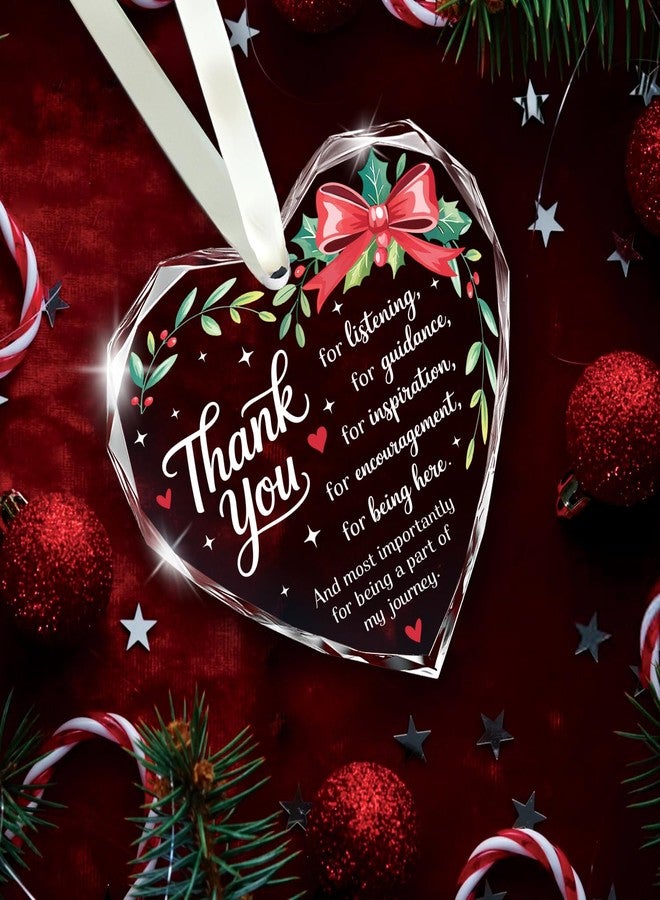 NewEleven Thank You Gifts for Women, Men - Teacher Appreciation Gifts, Thank You Ornaments for Coworkers, Boss, Employee - Teacher Christmas Ornament from Student, Kids - Christmas Ornament - Image 3
